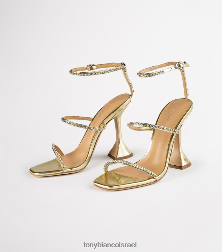 נעלי עקב | נשים נאפה זהב מתכתי Tony Bianco עקבי skye 8BNR8T312